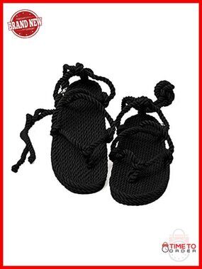Unisex Rope Sandals Handmade Vegan Gladiator Straw Sandals